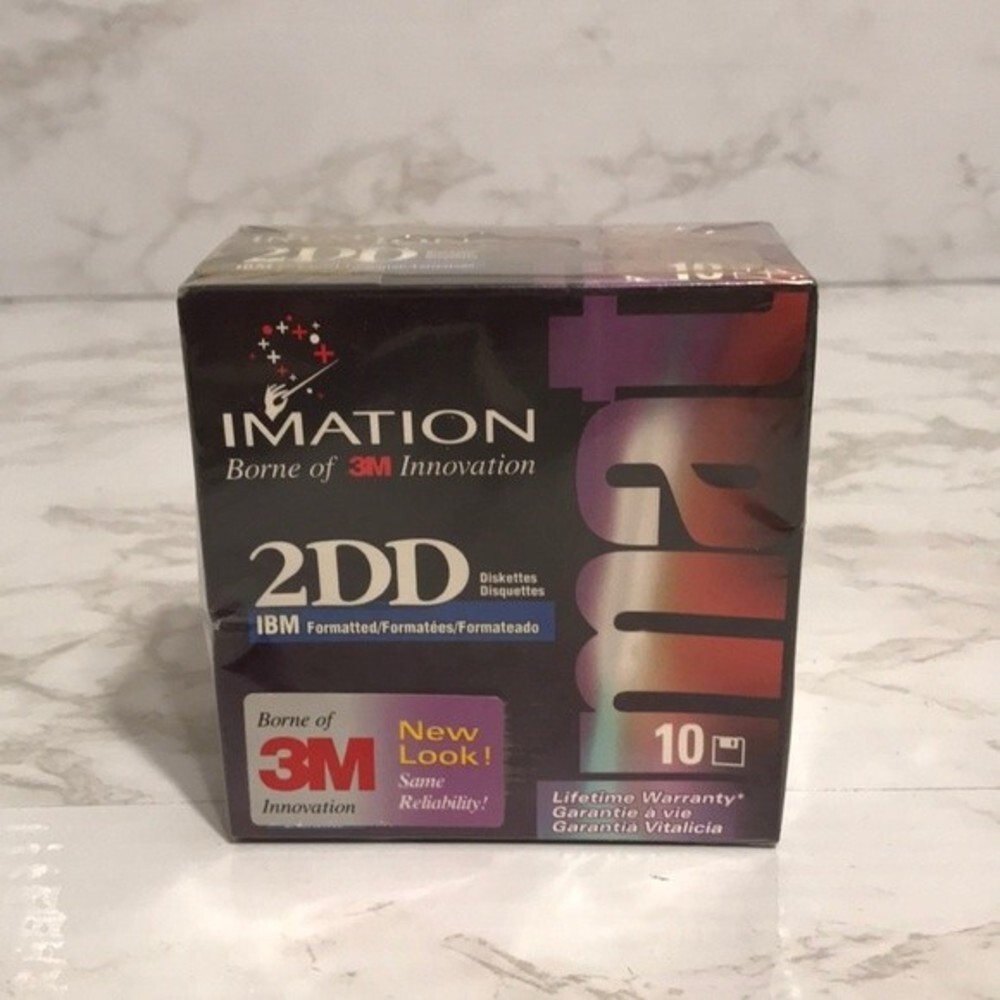 Imation 2DD IBM 3m disks set of 10